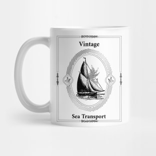 Vintage Ship Waters Antique Fisherman Classic Mug